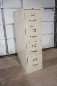 lot 47 image: File Cabinet, 15 x 27 x 52
