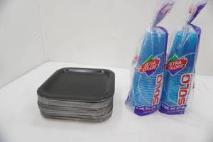 lot 63 image: Disposable Plates and Solo Cups
