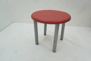 lot 66 image: wood & metal foot stool 10 tall