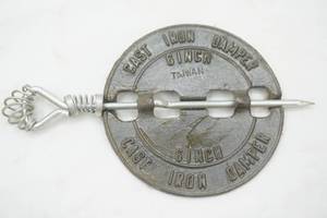 lot 84 image: VintageAntique Restored Cast Iron Stove Damper. 6 inch