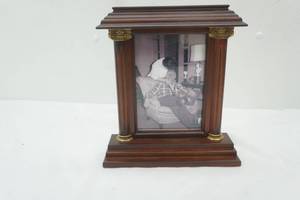 lot 159 image: 10.5 tall decorative wooden standing picture frame