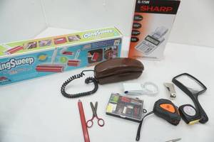 lot 172 image: Sharp Adding Machine, Cling Sweep, Hardware and more