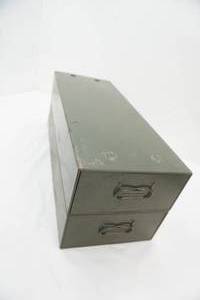 lot 200 image: Vintage Safe Deposit Box Drawers. Safe-T-Stak 2ct