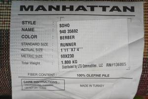 lot 226 image: Runner Rug 2x7.5