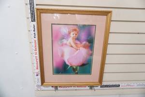 lot 229 image: Peach Rose Framed Photo Print 17.5x20.5