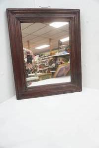 lot 232 image: Wood Framed Mirror 22x 18