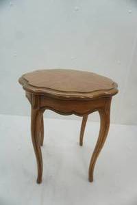 lot 244 image: Vintage Side Table 16.25 diameter by 18 tall