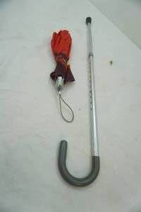 lot 265 image: Adjustable Metal Cane and Umbrella