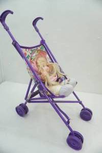 lot 326 image: Childs Toy Stroller and Doll