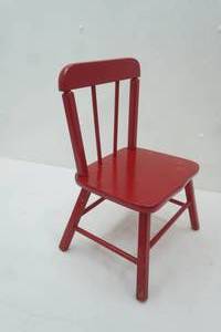 lot 327 image: Vintage Red Wooden Toddler Chair