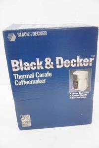 lot 367 image: Black & Decker Thermal Carafe Coffee Maker (new with tag)