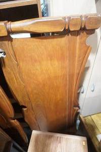 lot 32 image: vintage wooden twin-sized headboard