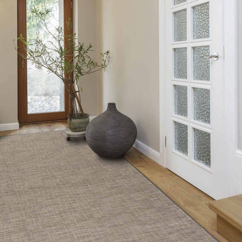 lot 120 image: 499 Sq Ft Milliken Style Stitches Color Cashmere 13.5 x 37  Patterned    SKU CASH