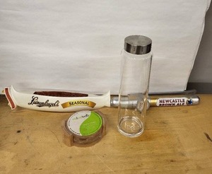 lot 4D image: Leinenkugels Seasonal Beer Tap Handle with BarCraft Bottle & Bamboo Coaster Set