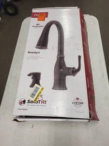 lot 8R image: Pfister Rosslyn Kitchen Faucet - Tuscan Bronze Finish with Soap Dispenser