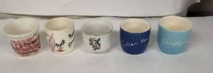 lot 9E image: Johnson Bros Vintage Egg Cups - Set of 5, Made in England