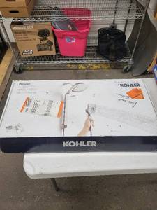 lot 10R image: Kohler Windet 3-in-1 Multifunction Shower System - Vibrant Brushed Nickel Finish