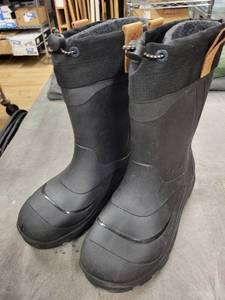 lot 12J image: Kamik Snow Boots - Black Waterproof Winter Boots - Size US 6