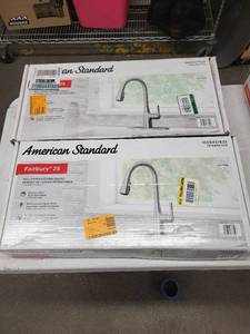 lot 15R image: American Standard Fairbury 2S Pull-Down Kitchen Faucets (Lot of 2)
