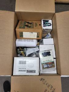 lot 18R image: Plumbers 2SDSQC Shower Drain Kit with PVC Fittings, Brass Valves & Cable Rail End Caps