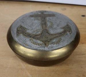 lot 23D image: Brass Anchor coaster set ) - Made in India
