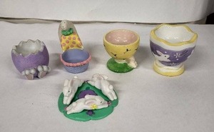 lot 25E image: Vintage Easter Egg Cups (Lot of 5)