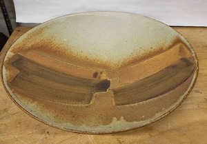 lot 28H image: Charles Halling Potter Ceramic Bowl - Signed Studio Pottery, 15 in Diameter