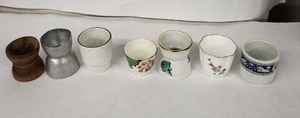 lot 49E image: Egg Cups - Vintage Mix (Poole England, Derby China, Royal Crown Derby)
