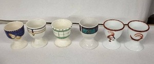 lot 63E image: Wedgwood & Adams Vintage Egg Cups (Lot of 6)