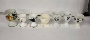 lot 81E image: Royal Albert Vintage Egg Cups - 8-Piece Set, Fine English Bone China