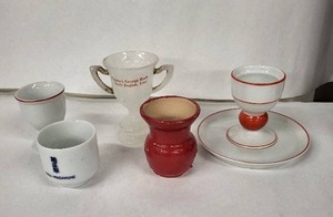 lot 83E image: Thomas Bavaria Egg Cups & Kiku-Masamune Porcelain Set - Vintage Collectibles
