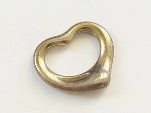 lot 1W image: Tiffany & Co Elsa Peretti 925 Sterling Silver Open Heart Charm Pendant Spain