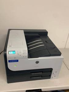 lot 30G image: HP LaserJet 700 M712 Monochrome Network Laser Printer with 3 Paper Trays Tested Powers On