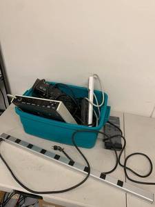 lot 76G image: Mixed Lot Power Strips Surge Protectors with Long 36in Bar and Belkin Units Used