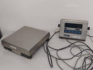 lot 94G image: NO POWER Rice Lake BM1212-100 100lb Bench Scale with GSE Model 460 Digital Indicator Setup