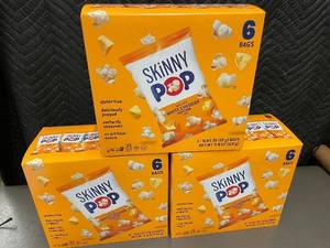 SkinnyPop White Cheddar Popcorn - 3 Boxes