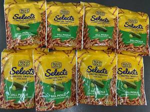 lot 32 image: ROLD GOLD Selects Dill Pickle Pretzel Twists - 4 oz Each (8 Bags)