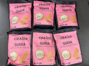 lot 39 image: Craize Guava Toasted Snack Crackers 4 oz - 6 Bags