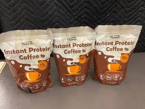 lot 152 image: Talaufon Instant Protein Coffee 8 oz Pouch - 15g Protein (Lot of 3)