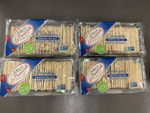 lot 319 image: La Panzanella Croccantini Original Sea Salt Artisan Crackers 6 oz - 4-Pack
