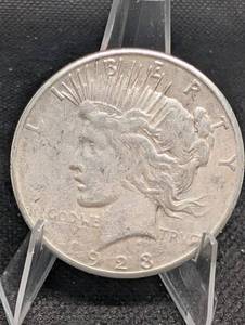 lot 18 image: 1923-S Peace Dollar - One Dollar U.S. Silver Coin