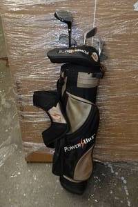 lot 134 image: Power Built Youth Golf Bag and Clubs