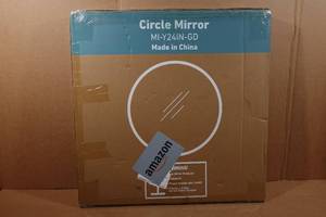 lot 157 image: Gold Framed 24 Circle Wall Mirror