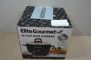 lot 168 image: Elite Gourmet 10 Cup Rice Cooker