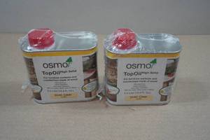 lot 225 image: 2 Osmo Top Oil - 3045 Clear Satin - .5L