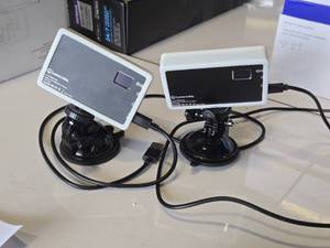 lot 36 image: Lot of (2) Lume Cube LC-PANELMINI1 Mini LED Light with Ball-Head Camera Mount