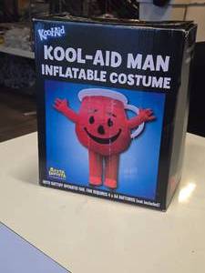 lot 149 image: Kool-Aid Man theme Inflatable Costume by Rasta Imposta (in original packaging)