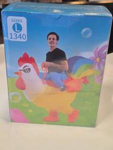 lot 150 image: Rooster theme Inflatable Costume Size Large (in original packaging)