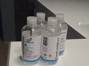 lot 153 image: Lot of (3.5 Bottles) Art Naturals Scent Free 8-fl-oz Hand Sanitizer