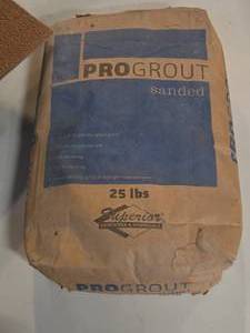lot 158 image: Superior Adhesives & Chemicals Pro Grout - Sanded 25-lb Bag